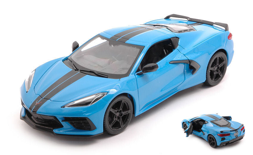 CHEVROLET CORVETTE C8 2020 BLUE 1:24 - Maisto - MI31527BL