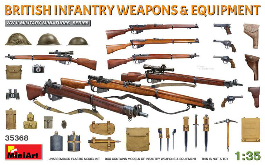 BRITISH INFANTRY WEAPONS & EQUIPMENT KIT 1:35 - Miniart - MIN35368
