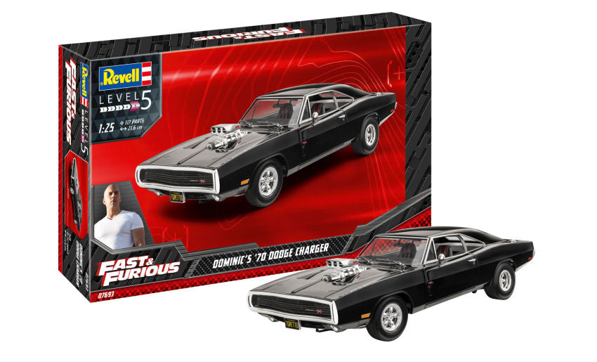 FAST & FURIOUS - DOMINIC'S 1970 DODGE CHARGER KIT 1:25 - Revell - RV07693