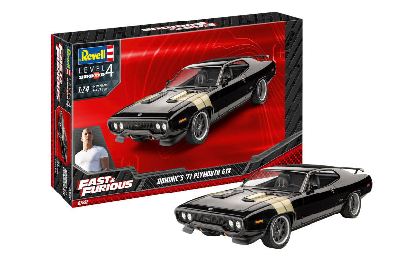 FAST & FURIOUS - DOMINIC'S 1971 PLYMOUTH GTX KIT 1:24 - Revell - RV07692