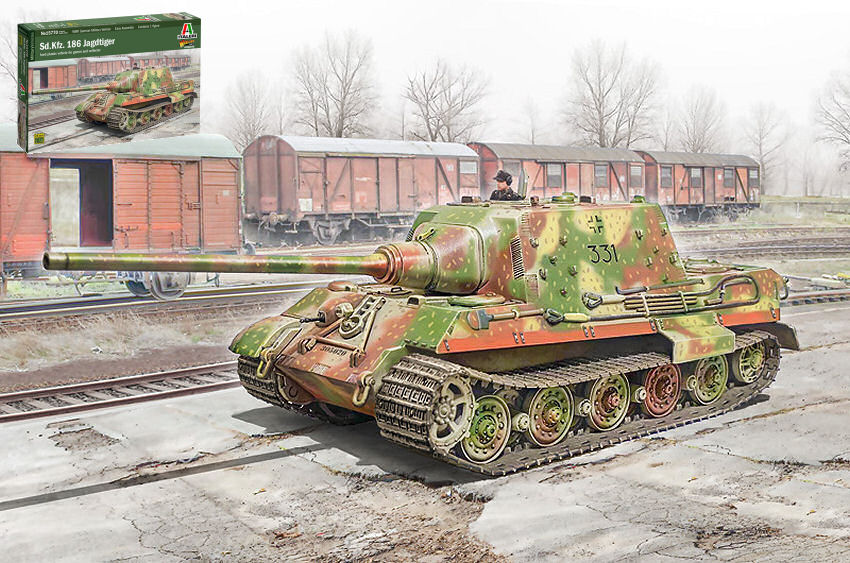 SD.KFZ.186 JAGDTIGER KIT 1:56 - Italeri - IT15770