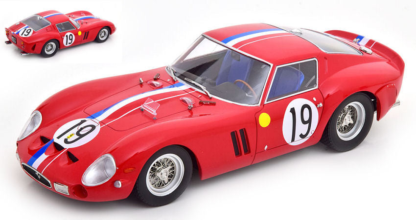 FERRARI 250 GTO N.19 2nd LM 1962 NOBLET-GUICHET 1:18 - KK Scale - KKDC180735