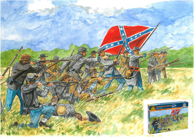 CONFEDERATE INFANTRY KIT 1:72 - Italeri - IT6178