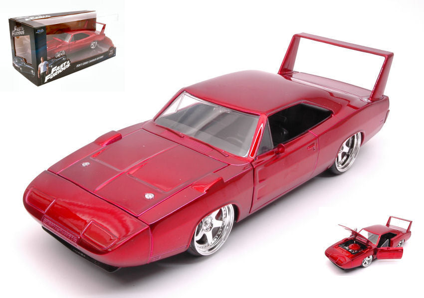 DOM'S DODGE CHARGER DAYTONA FAST & FURIOUS 7 METALLIC RED 1:24 - Jada Toys - JADA97060