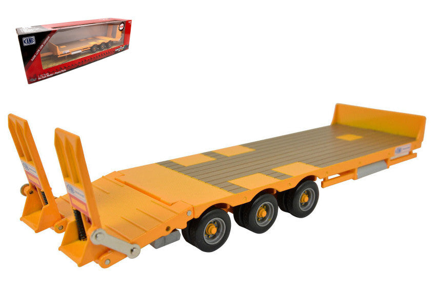 PIANALE TRASPORTO MACCHINE OPERATRICI KANE LOW LOADER YELLOW 1:32 - Britains - LC43254