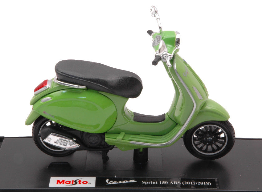 VESPA SPRINT 150 ABS 2018 OLIVE GREEN 1:18 - Maisto - MI16888G