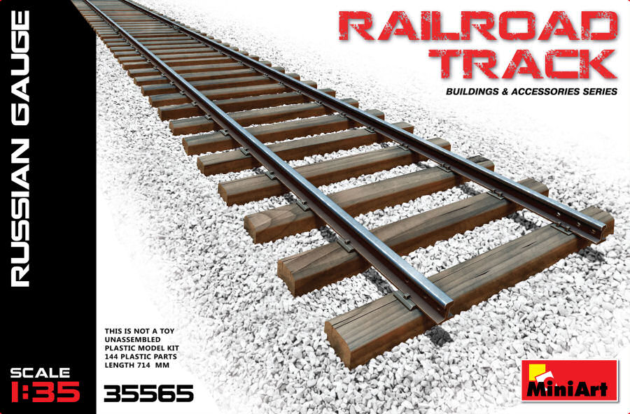RAILROAD TRACK RUSSIAN GAUGE KIT 1:35 - Miniart - MIN35565
