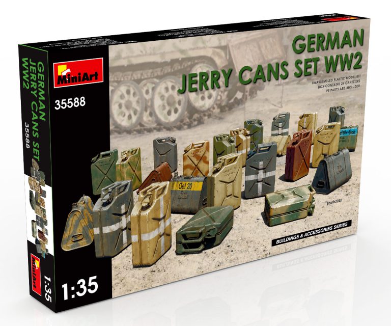 GERMAN JERRY CANS SET WWII KIT 1:35 - Miniart - MIN35588