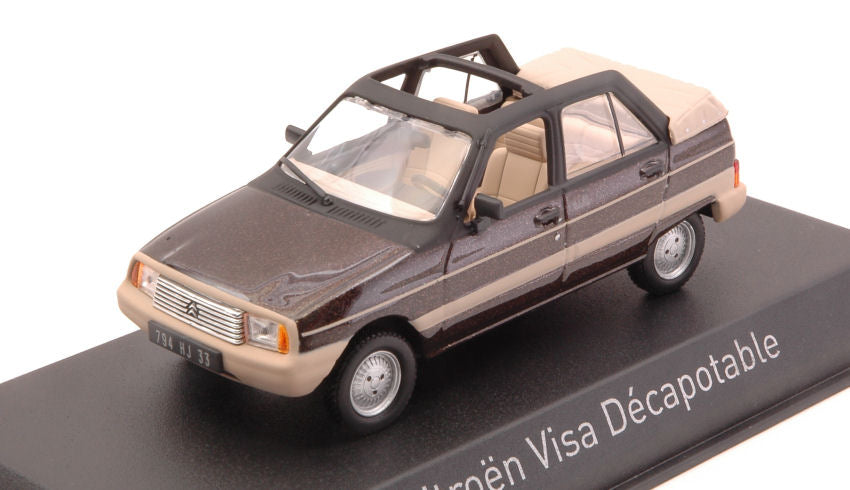 CITROEN VISA DECAPOTABLE 1984 VISON BROWN 1:43 - Norev - NV150943