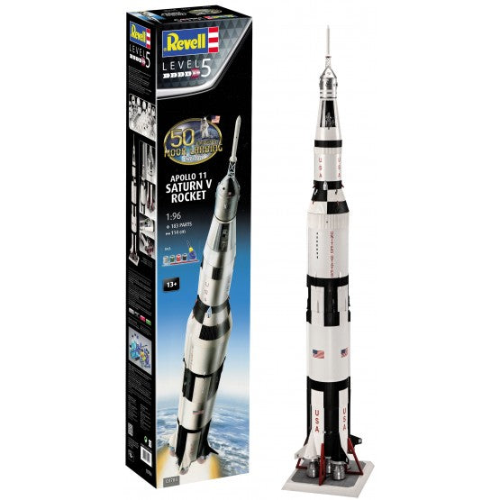 APOLLO 11 SATURN V ROCKET (50 YEARS MOON LANDING) KIT 1:96 - Revell - RV03704