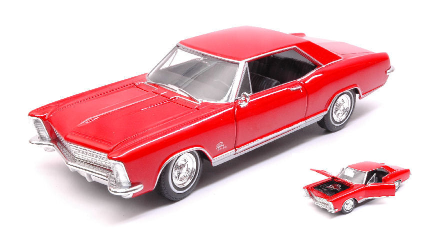 BUICK RIVIERA GRAN SPORT 1965 RED 1:24-27 - Welly - WE24072R