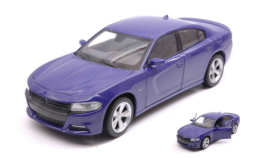DODGE CHARGER R/T 2016 PURPLE 1:24-27 - Welly - WE24079PRP