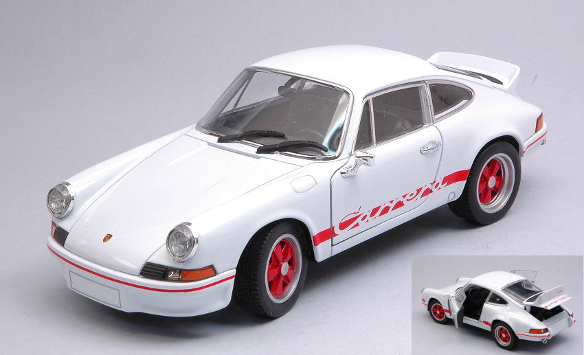 PORSCHE 911 CARRERA RS 2.7 1973 WHITE/RED 1:24 - Welly - WE24086W