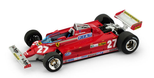 FERRARI 126 CK GILLES VILLENEUVE 1981 N.27 ITALY GP 1:43 - Brumm - BM0390