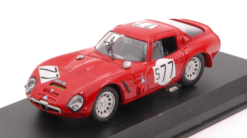 ALFA ROMEO TZ2 N.77 13th 1000 KM NURBURGRING 1966 BIANCHI-SCHULTZE 1:43 - Best Model - BT9229