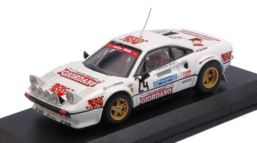 FERRARI 308 GTB N.24 5th RALLY 4 REGIONI 1983 GIORDANO-BOLLA 1:43 - Best Model - BT9366