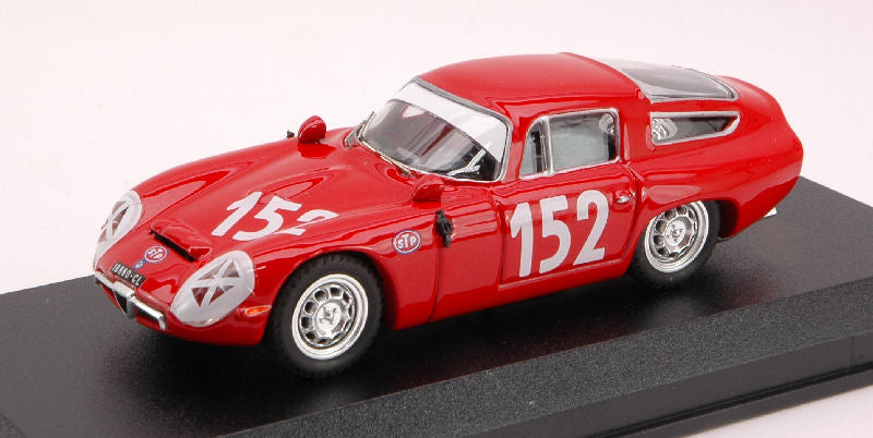 ALFA ROMEO TZ 1 N.152 27th TARGA FLORIO 1970 GIUGNO-SUTERA 1:43 - Best Model - BT9380