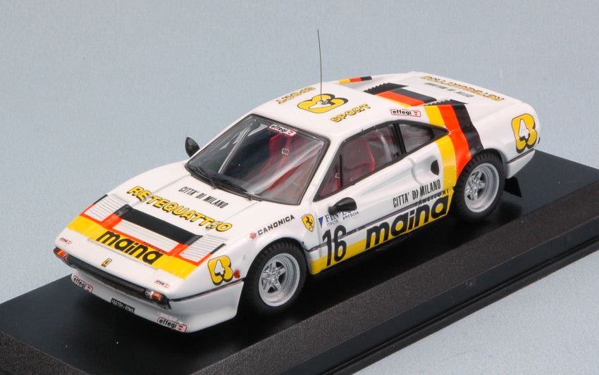 FERRARI 308 GTB N.16 2nd RALLY DEI LAGHI 1984 1:43 - Best Model - BT9457