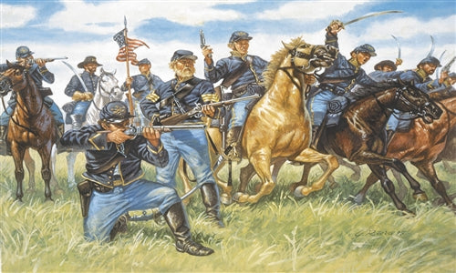 UNION CAVALRY THE BLUE JACKETS KIT 1:72 - Italeri - IT6013