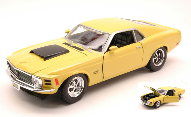 FORD MUSTANG BOSS 429 1970 YELLOW 1:24 - MotorMax - MTM73303YL