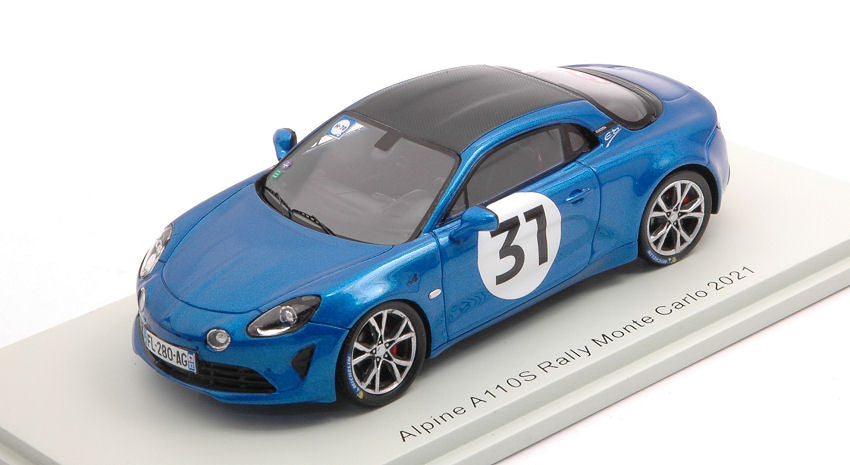 ALPINE A110S N.31 RALLY MONTE CARLO 2021 ESTEBAN OCON 1:43 - Spark Model - S6576