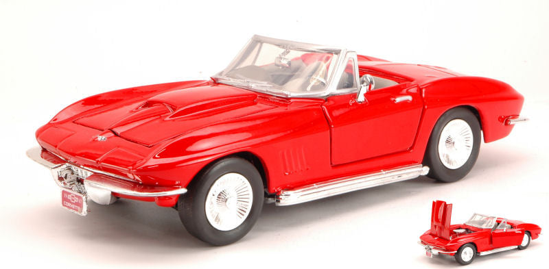 CHEVROLET CORVETTE 1967 RED 1:24 - MotorMax - MTM73224R