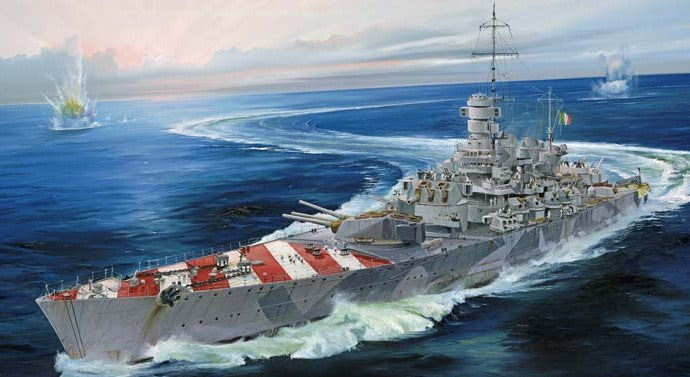 NAVE DA BATTAGLIA ITALIANA ROMA 1942-1943 KIT 1:700 - Trumpeter - TP5777