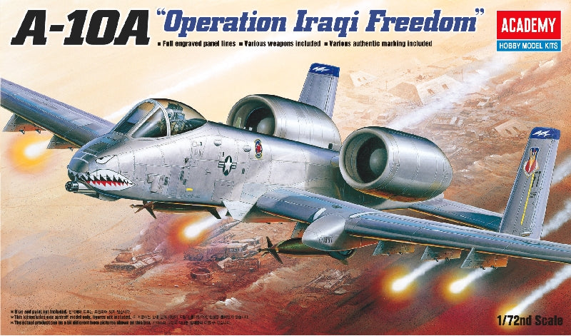 A-10A OPERATION IRAQI FREEDOM KIT 1:72 - Academy - ACD12402