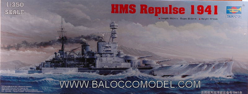 NAVE HMS REPULSE 1941 KIT 1:350 - Trumpeter - TP5312
