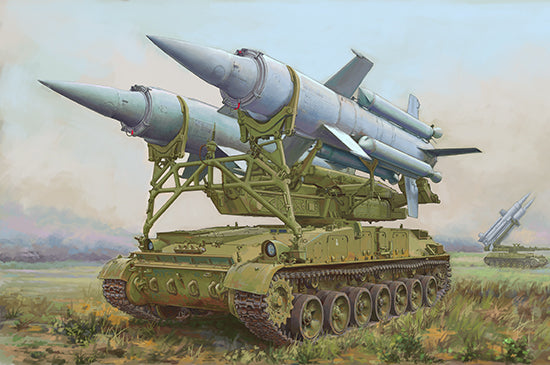 SOVIET 2K11A TEL W/MISSILE KRUG-A KIT 1:72 - Trumpeter - TP7178