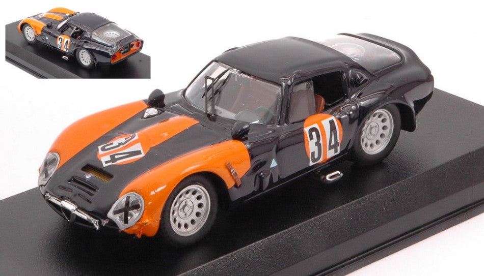 ALFA ROMEO TZ 2 N.34 DNQ MISANO 1973 OTTORINO VOLONTERIO 1:43 - Best Model - BT9329