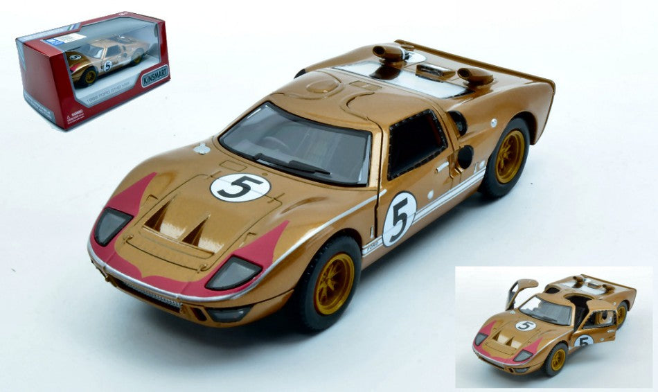 FORD GT40 MKII N.5 GOLD BOX cm 12 - Kinsmart - KT5427WGD