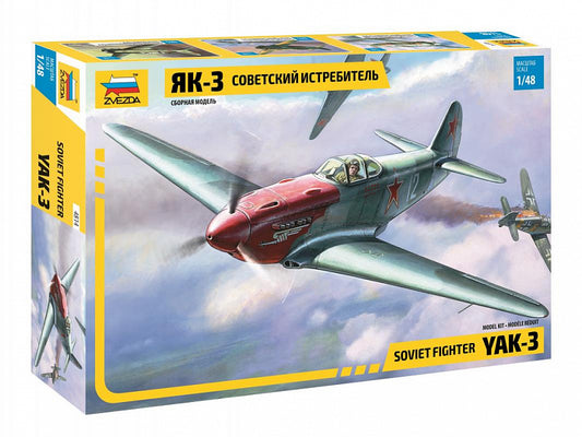 YAK-3 SOVIET WWII FIGHTER KIT 1:48 - Zvezda - Z4814