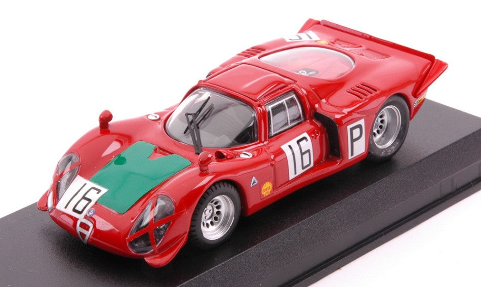 ALFA ROMEO T33/2 N.16 1000 KM NURBURGRING 1968 GALLI-GIUNTI 1:43 - Best Model - BT9402-2