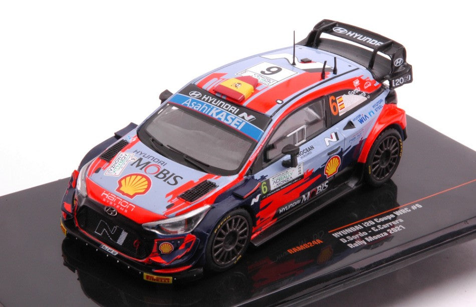 HYUNDAI i20 COUPE WRC N.6 RALLY MONZA 2021 SORDO/CARRERA 1:43 - Ixo Model - RAM824