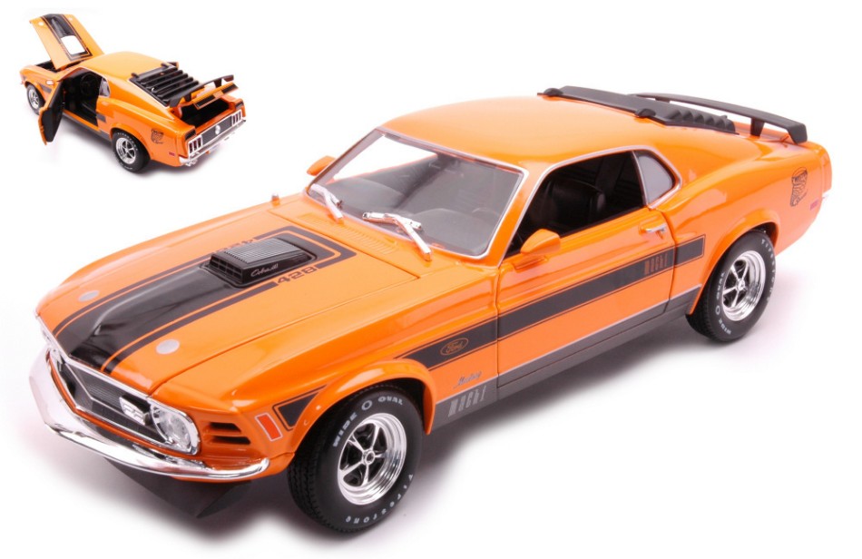FORD MUSTANG MACH 1 1970 ORANGE 1:18 - Maisto - MI31453O