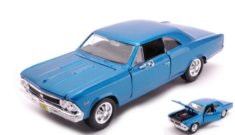 CHEVROLET CHEVELLE SS 396 1966 METALLIC BLUE 1:24 - Maisto - MI31960B