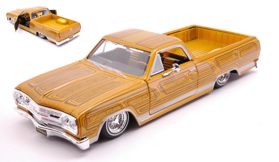 CHEVROLET EL CAMINO LOWRIDER 1965 GOLD 1:25 - Maisto - MI32543
