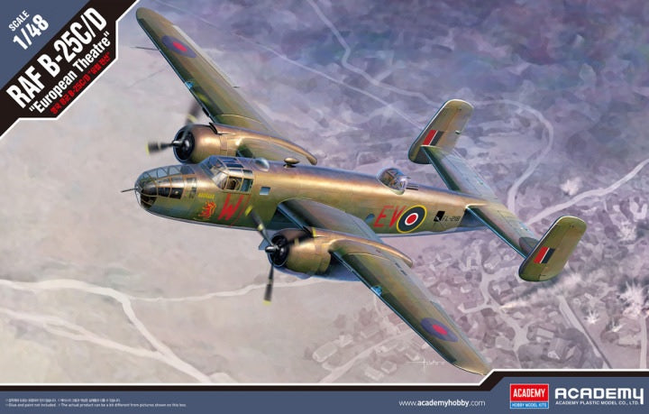 RAF B-25C/D EUROPEAN THEATRE KIT 1:48 - Academy - ACD12339