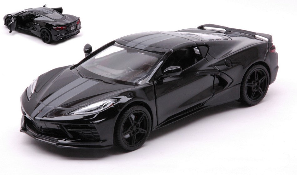 CORVETTE STINGRAY 2020 BLACK 1:24 - MotorMax - MTM79360BK