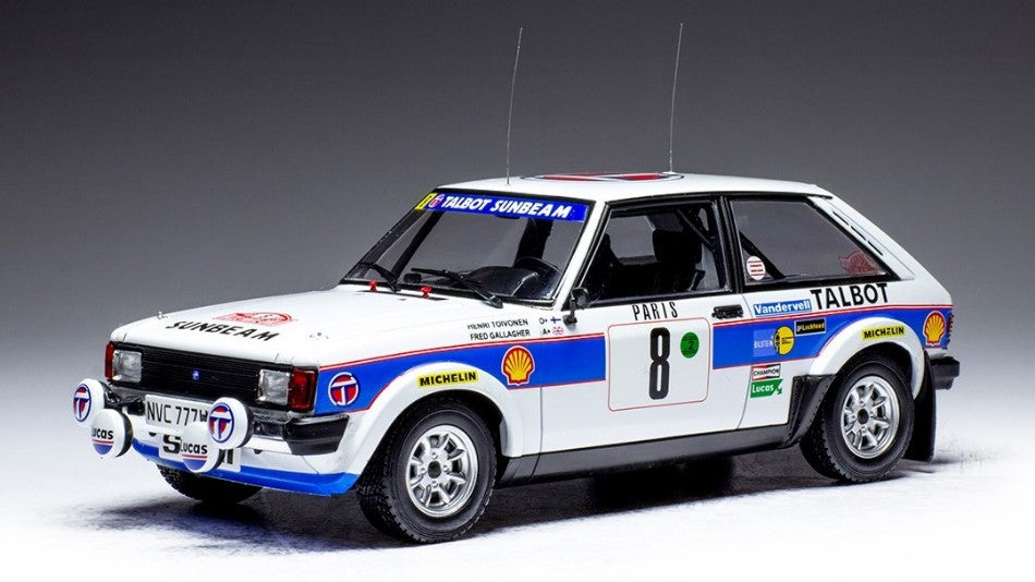 TALBOT SUNBEAM LOTUS N.8 RALLY MONTE CARLO 1981 TOIVONEN/GALLAGHER1:24 - Ixo Model - 24RAL023B