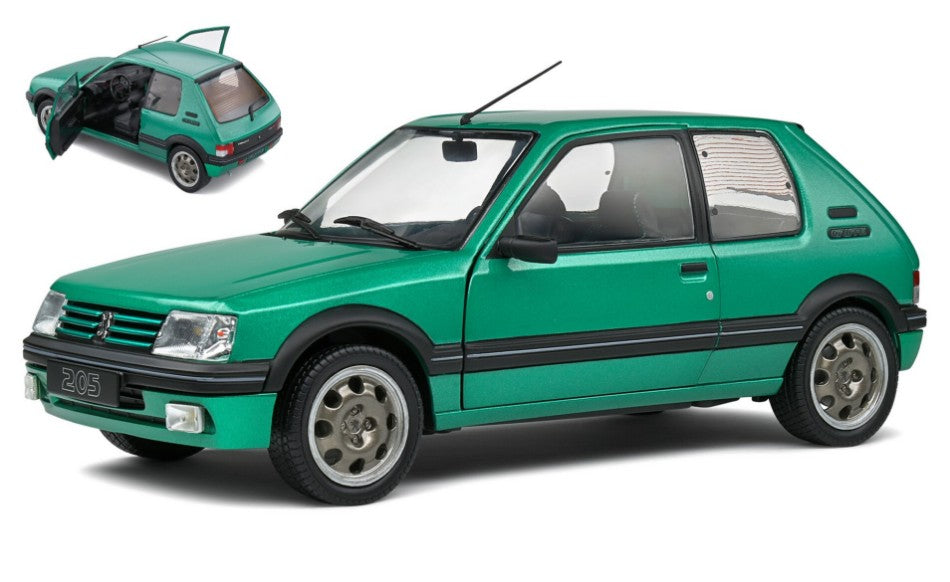PEUGEOT 205 GTI GRIFFE 1992 FLUORITE GREEN 1:18 - Solido - SL1801712