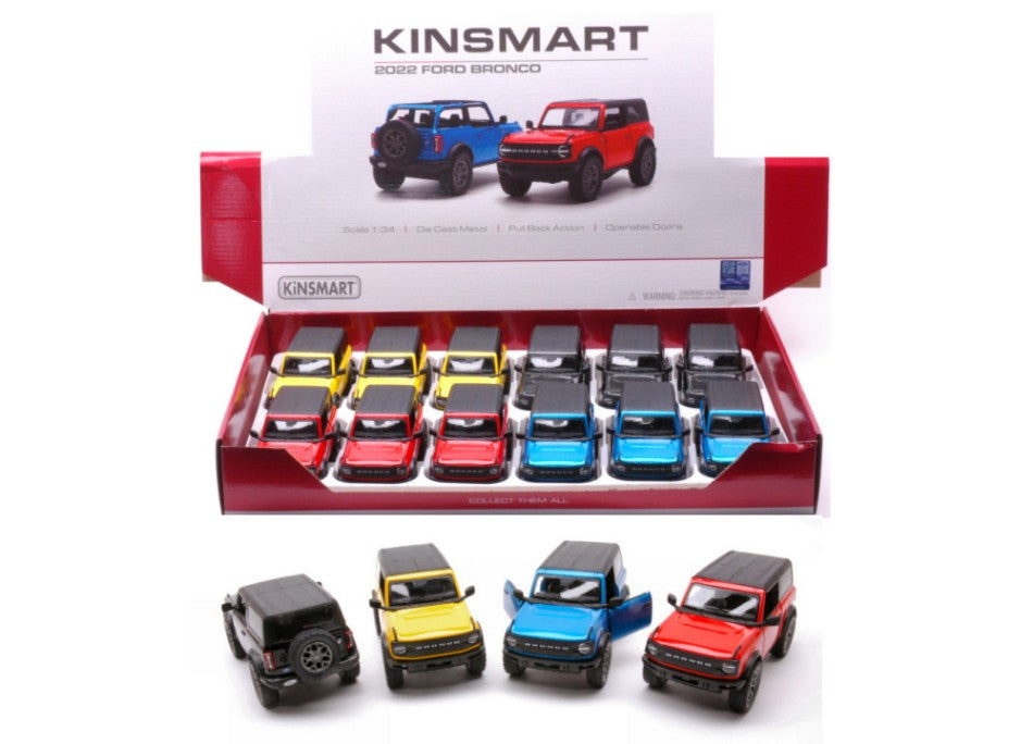 FORD BRONCO HARD TOP COL.ASS. cm 12 - Kinsmart - KT89647