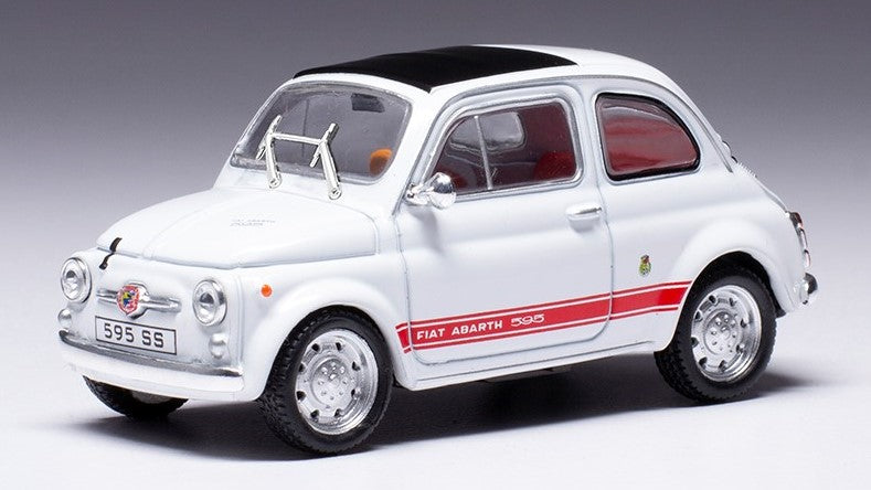 FIAT ABARTH 595 SS 1957 WHITE 1:43 - Ixo Model - CLC484