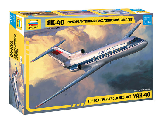YAK-401/144 TURBOJET PASSENGER AIRCRAFT KIT 1:144 - Zvezda - Z7030