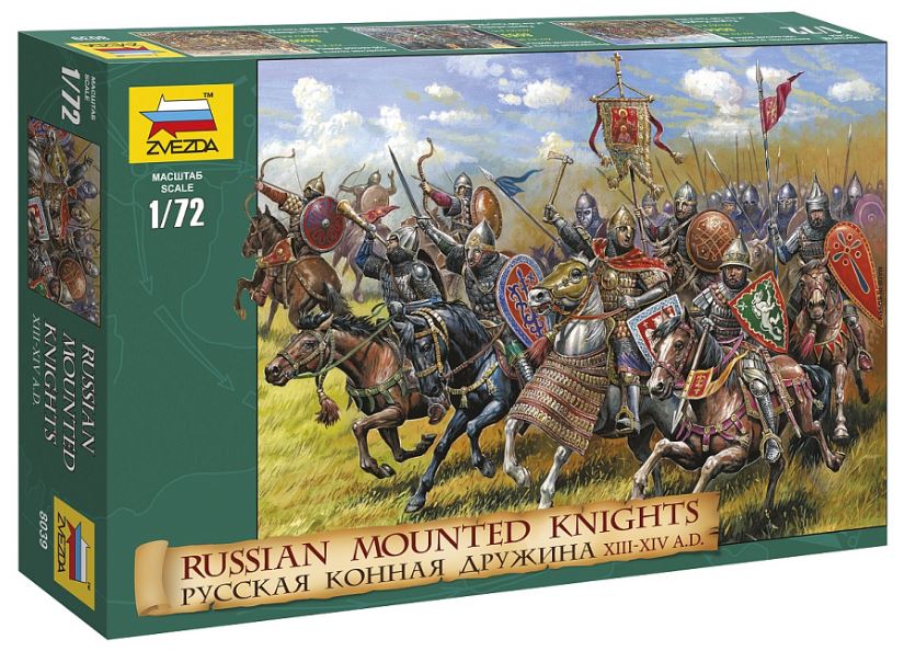 RUSSIAN MOUNTED KNIGHTS KIT 1:72 - Zvezda - Z8039