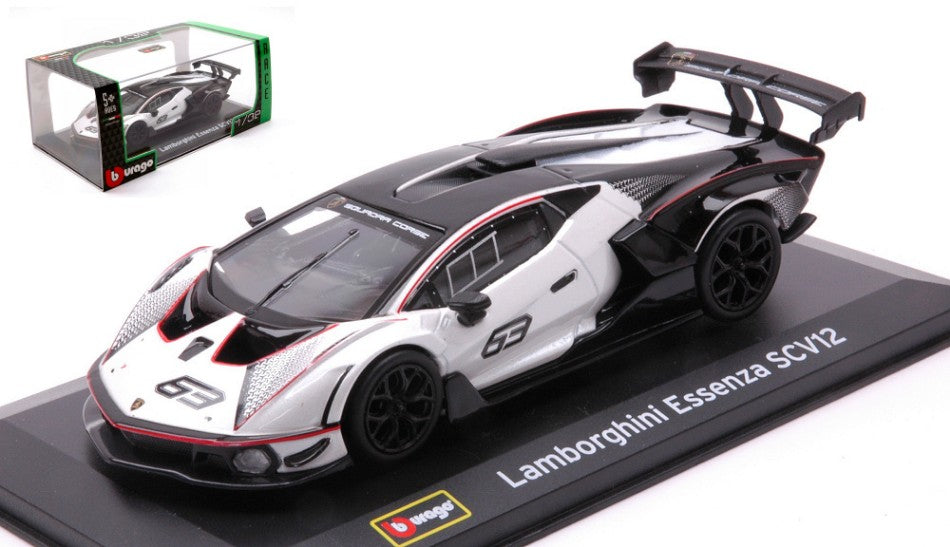 LAMBORGHINI ESSENZA SCV N.63 WHITE 1:32 - Burago - BU41167W