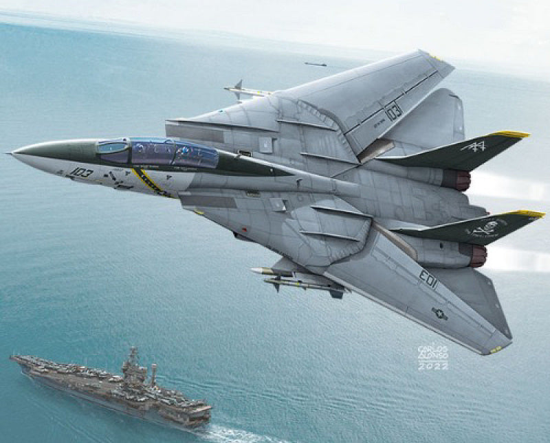 U.S.NAVY F-14B VF-103 JOLLY ROGERS KIT 1:72 - Academy - ACD12578