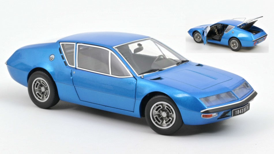 ALPINE A 310 1600 VE 1972 ALPINE BLUE 1:18 - Norev - NV185400