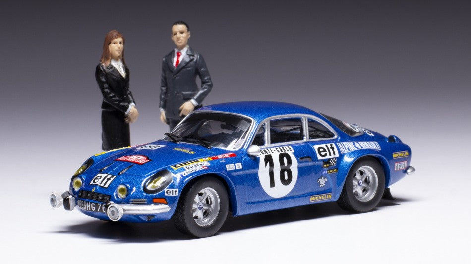 ALPINE REN.1800 S N.18 WINN.RALLY MONTE C.1973 W/FIG.ANDRUET/PETIT 1:43 - Ixo Model - SPRM001-73